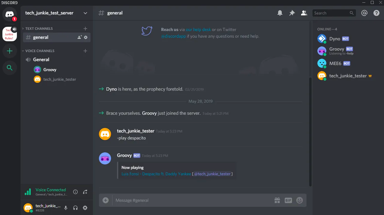 Groovy Bot for Discord: Tutorial and Commands - Techone8