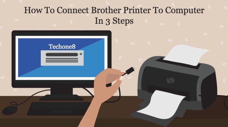 how to connect brother printer to computer