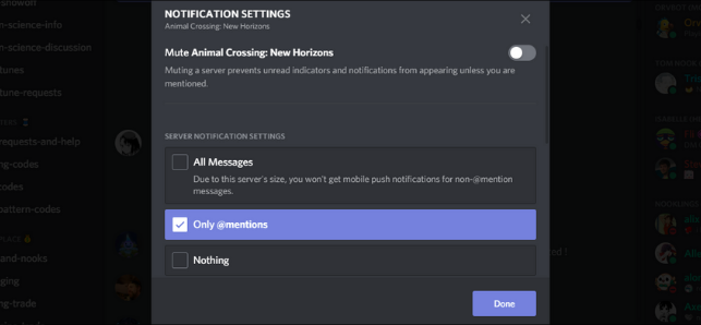 General Notification Settings