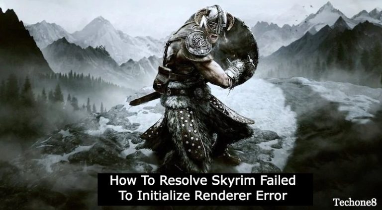 skyrim failed to initialize renderer
