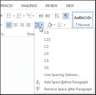 how to double space in word on mac