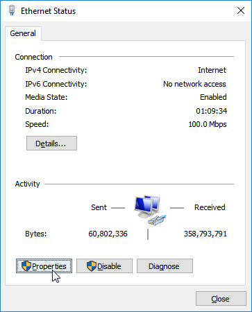 ethernet doesn't have a valid ip configuration windows 7