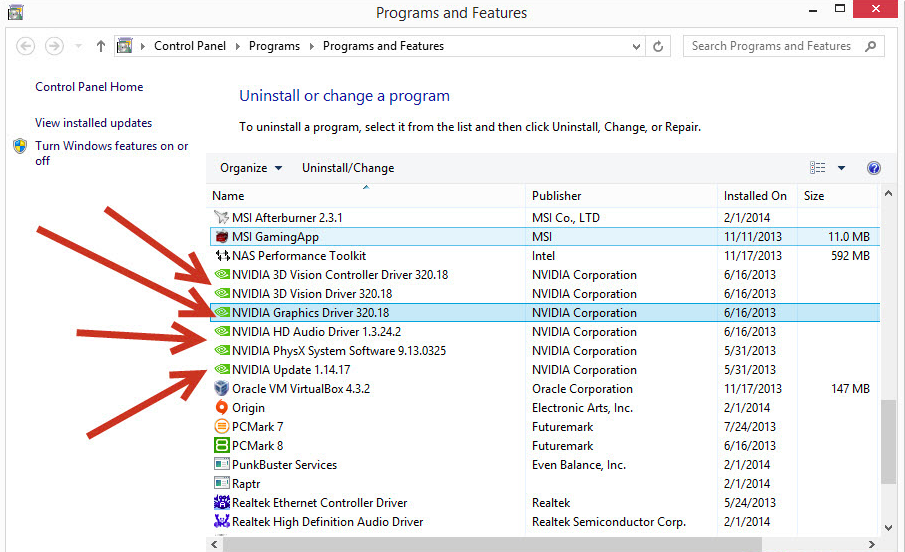 nvidia control panel windows 10 total memory memory