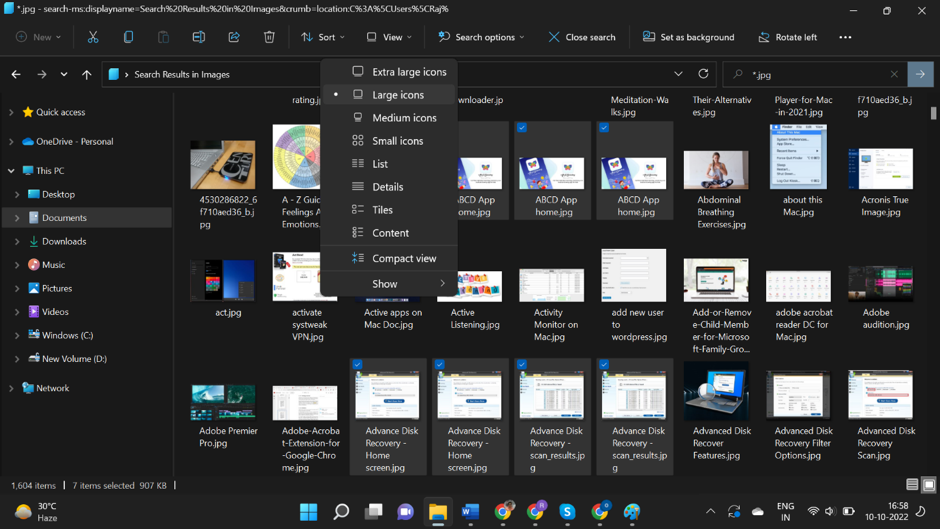 Check for Duplicates Using Windows Explorer