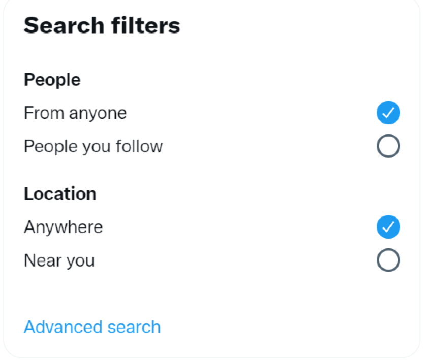 “Latest” section on Twitter
