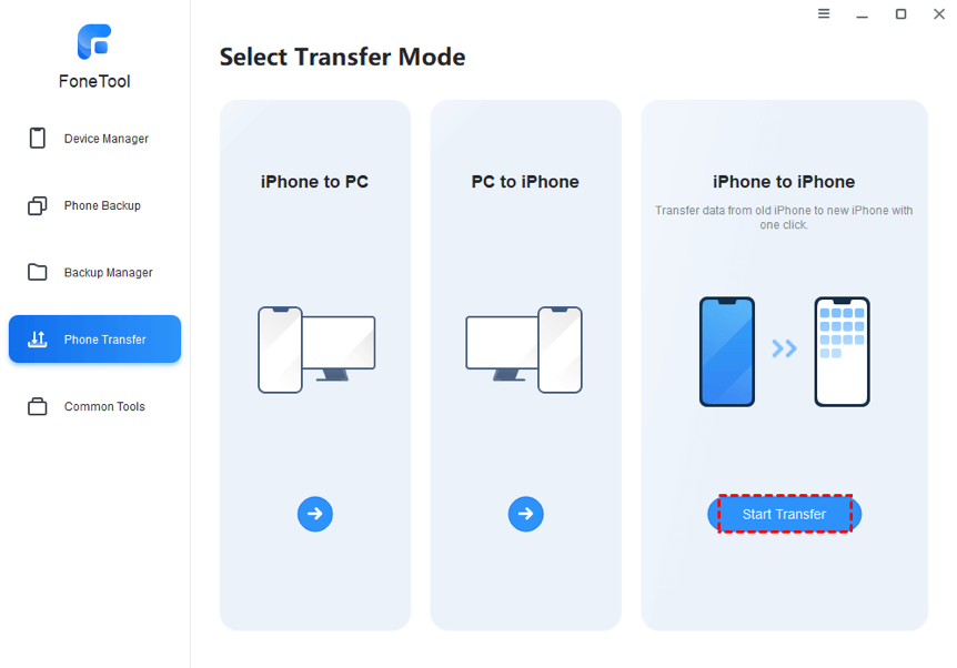 One-Click Transfer Everything from iPhone 14 to iPhone 15