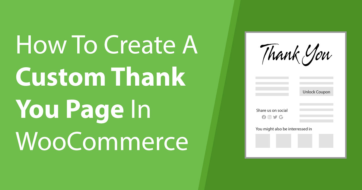 WooCommerce Thank You Pages